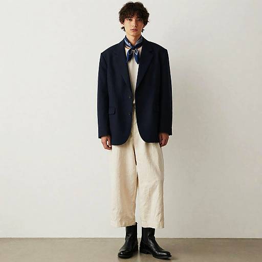 Tousled Young Man in Casual Chic