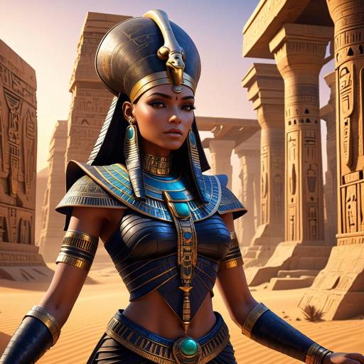 Ancient Egyptian Queen with Royal Headdress