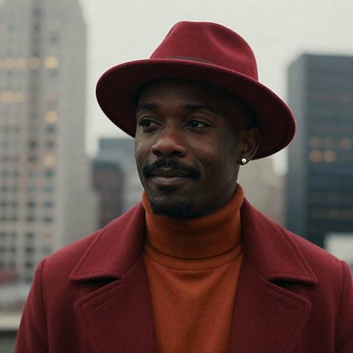 Urban Portrait of a Stylish Black Man