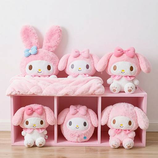 Pastel Pink Fairy Kei Storage Set