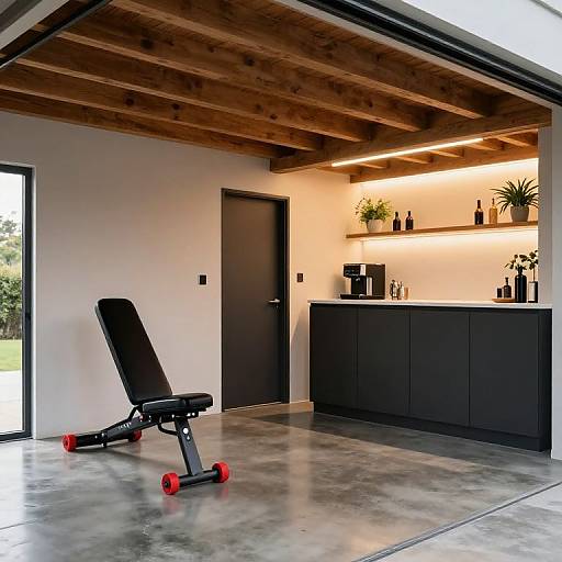 Modern Garage Conversion with Bar & Gym