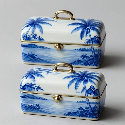 Vintage Limoges Trinket Boxes Paradise