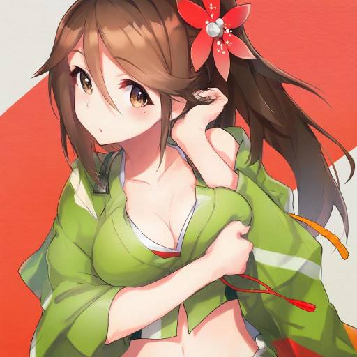 Illustration of Amagi (kancolle), kantai collection in the style of Mika pikazo