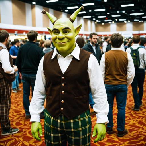 Detailed Shrek Cosplay at Convention