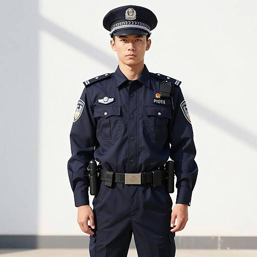 Handsome Young Male Police Officer Costume
