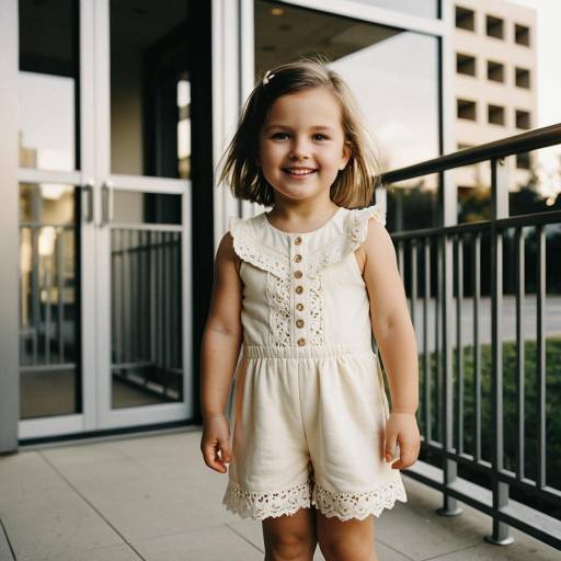 Charming Toddler Fashion Portrait Outdoors