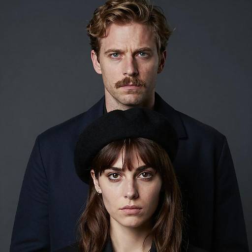 Intense Portrait of a Couple in Dark