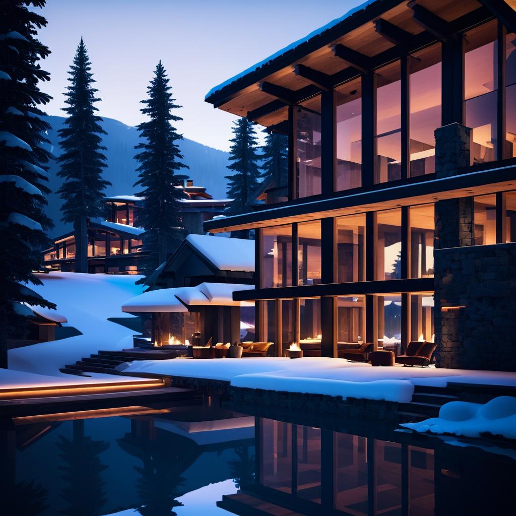 Cinematic Luxury Chalet in Mountain Paradise