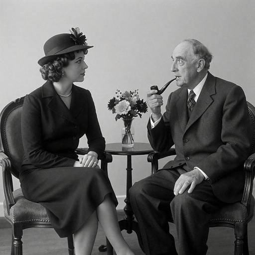 Intimate Black-and-White Portrait of Couple