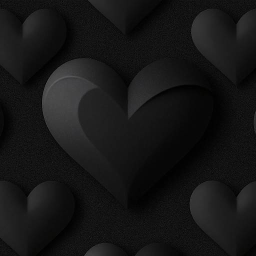 Black Aesthetic Abstract Heart Wallpaper