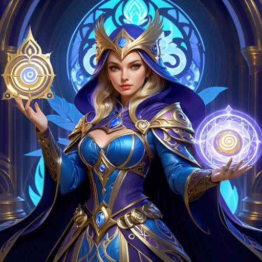 Level 14 Owl Mage Fantasy Illustration