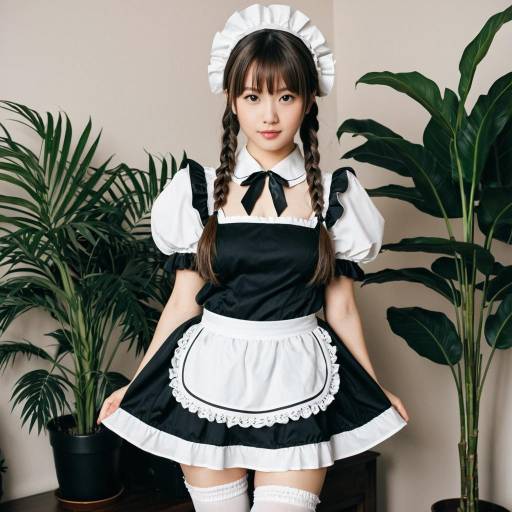 Realistic Kokomi in Maid Outfit