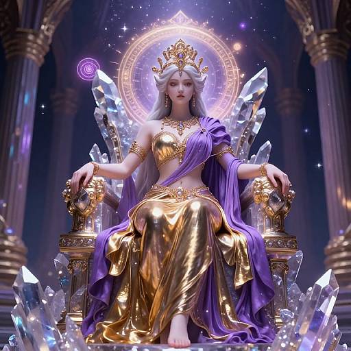 Blatina Goddess in Starlit Temple