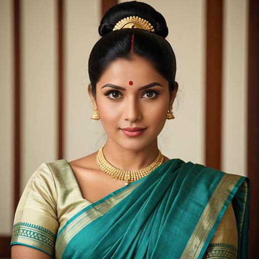 Elegant 1960s South Indian Cosplay Look