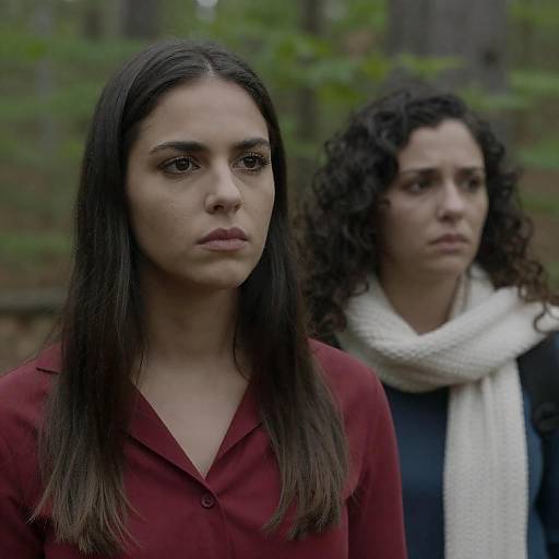 Two Women in a Forest Setting