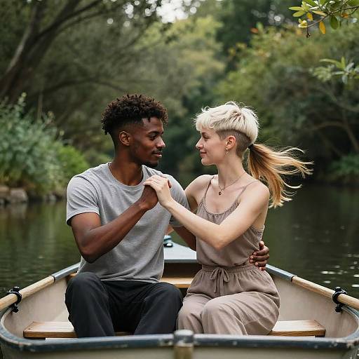 Monet-Style Romantic Rowboat Slow Dance