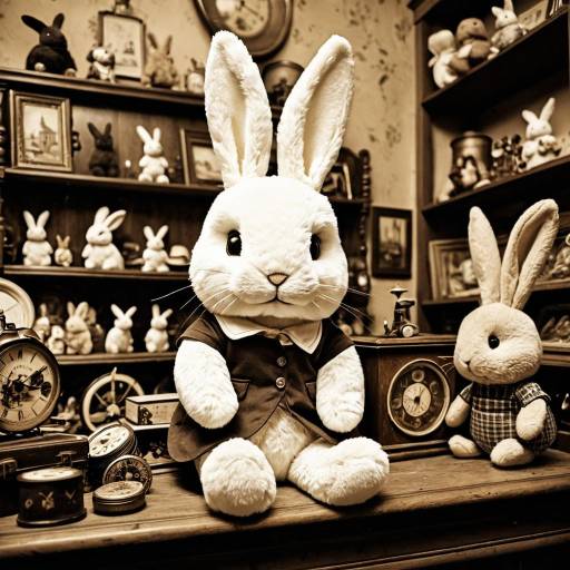 Plush Rabbit in Antique Shop