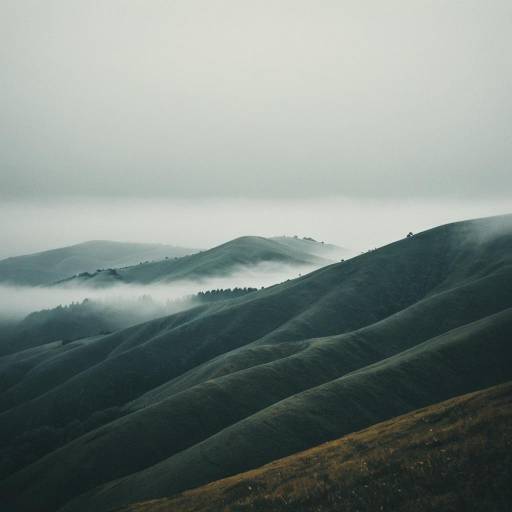 Fog Rolling Over Misty Hills