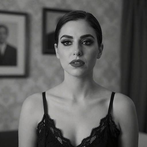 Elegant Black and White Portrait