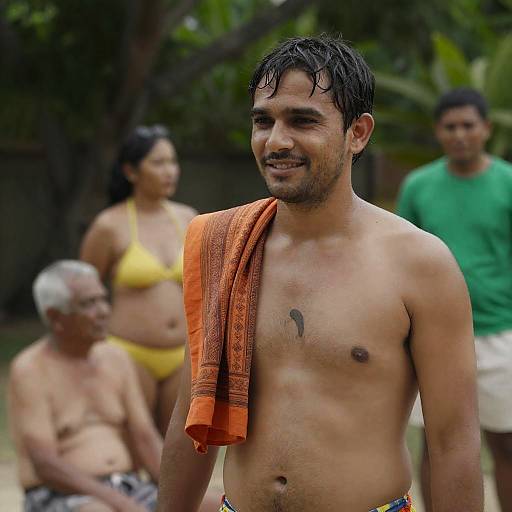 Cheerful Outdoor Summer Scene