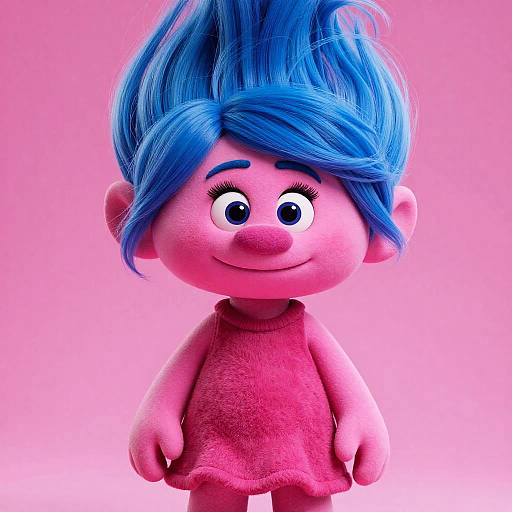Close-up of Trolls World Tour Girl Classic Poppy