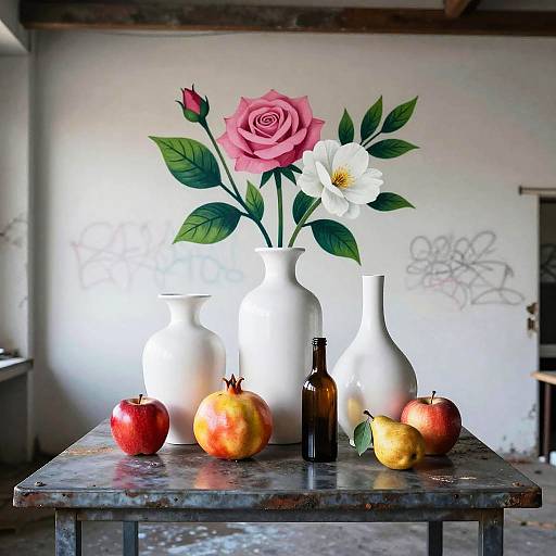 Gritty Still Life in Abandoned Studio