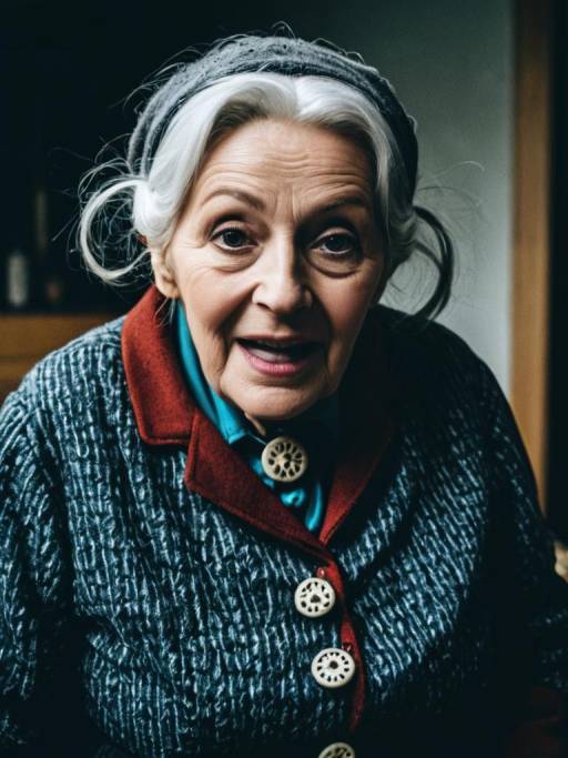 Older Woman in Vintage Costume