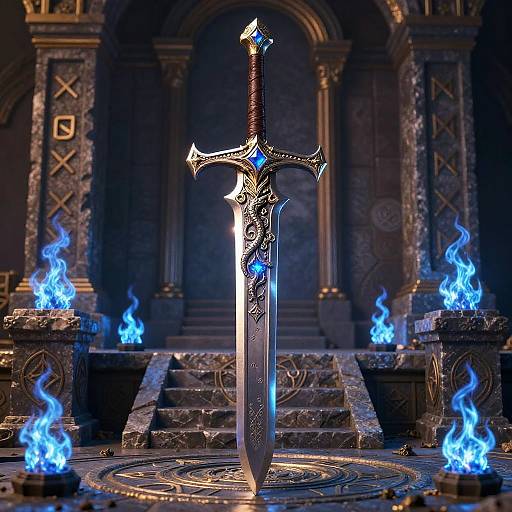 Enchanted Colossal Dragon Greatswords