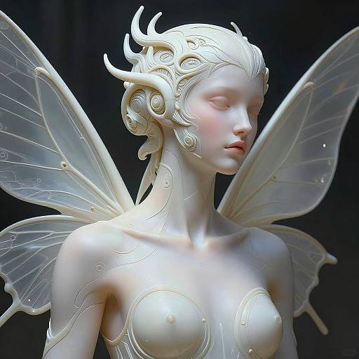 Futuristic Sci-Fi Fairy Portrait