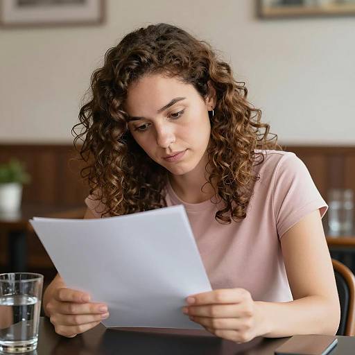 Candid Moment of Woman in Thought
