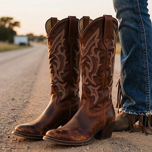 Dolly Parton Cowgirl Boots Close-Up