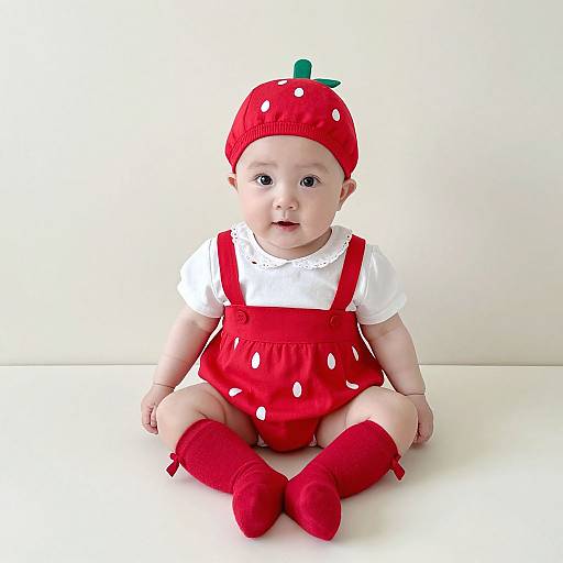 Adorable Infant Strawberry Costume