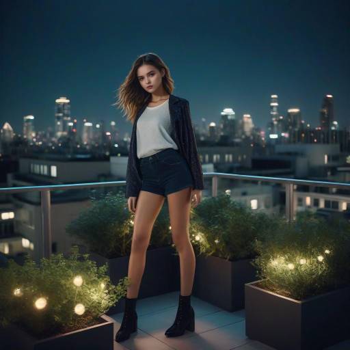 Elegant Rooftop Fashion Photography Showcase
