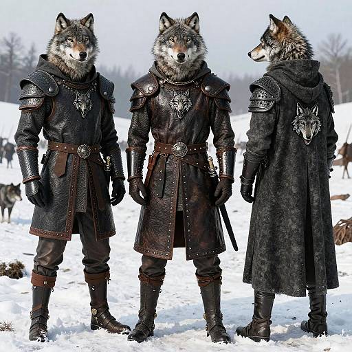 Medieval Wolf Armor Fashion Collection