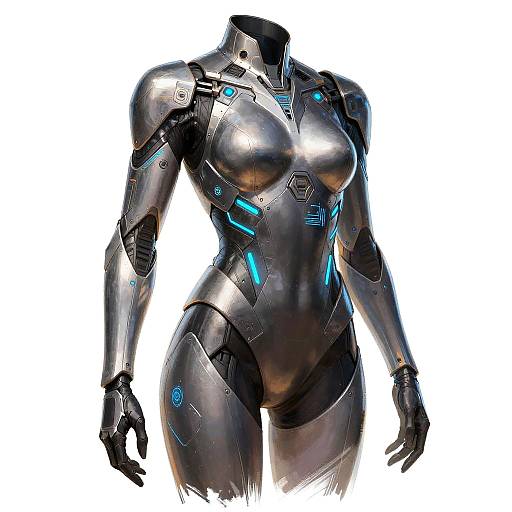 Sleek Sci-Fi Exoskeleton Armor