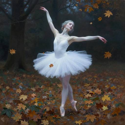 Ghostly Ballerina in Impressionist Fantasy