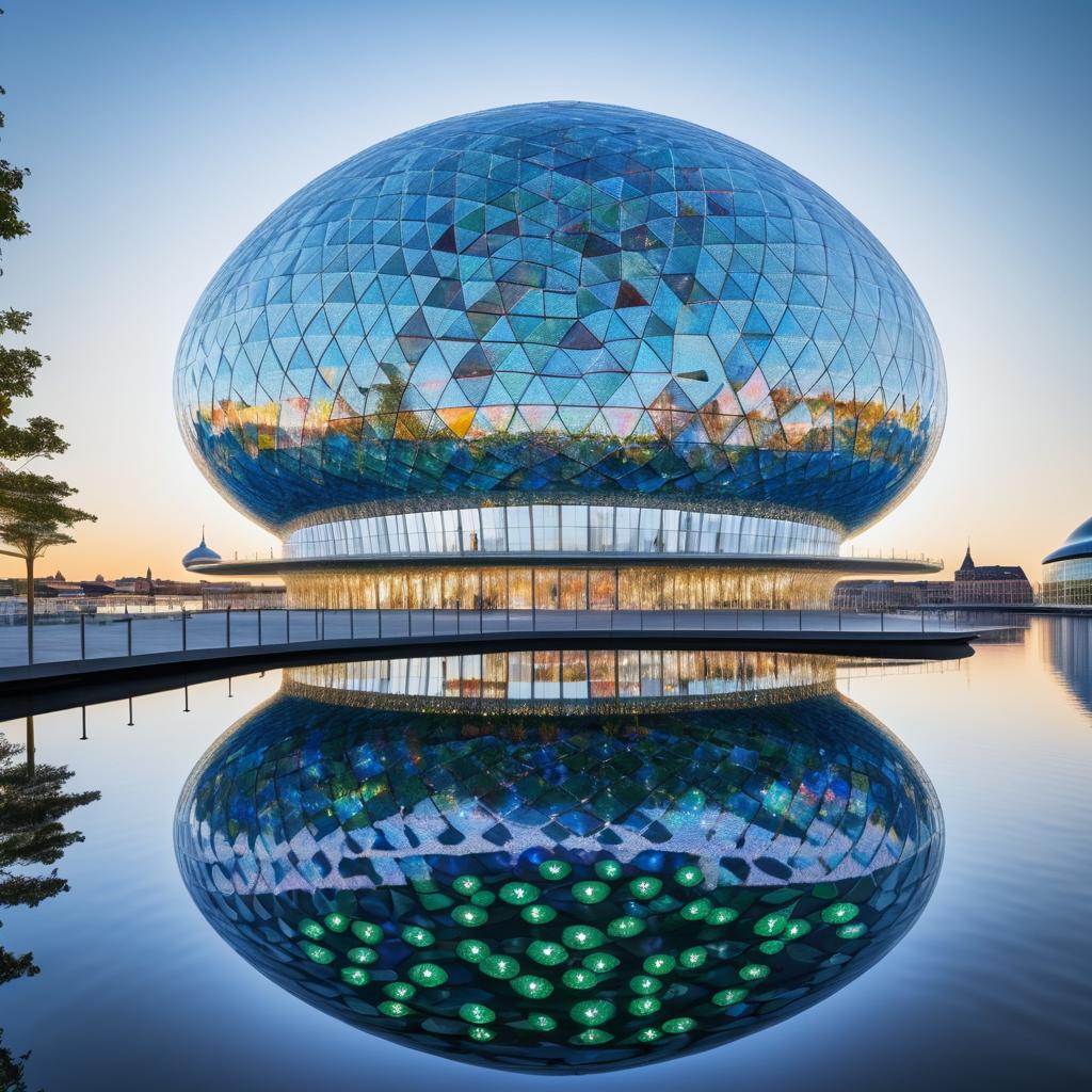 Contemporary Glass Museum with Floral Magic