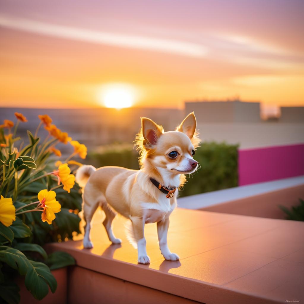 Charming Chihuahua Sunset Photograph