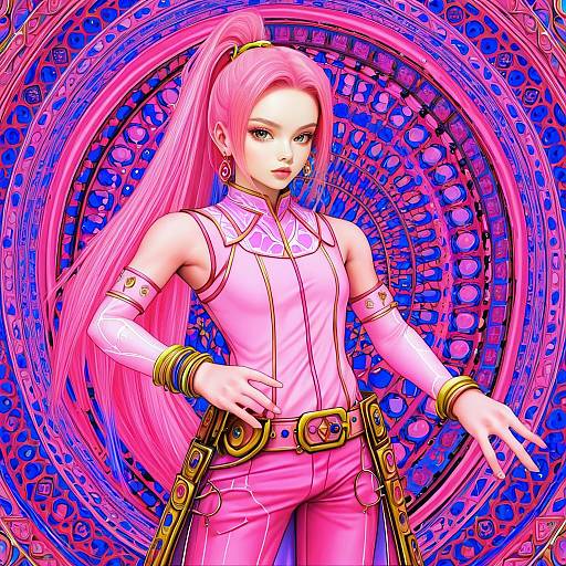 Illustration of Arche klein, tales of (series) in the style of Zirba