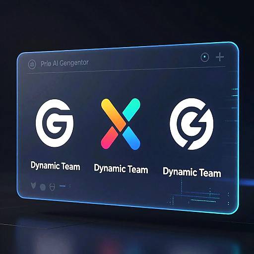 Dynamic Holographic Team Logo Generator