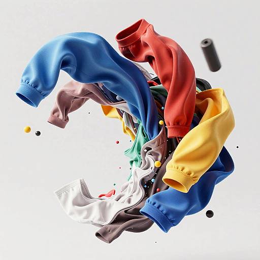 Abstract Clothes Remover in Motion