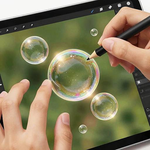 Adding Bubbles to Photo Effect