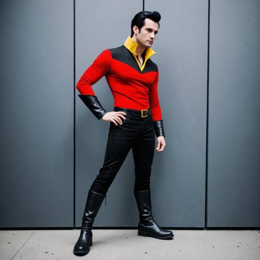 Man in Gaston LeGume Cosplay Costume