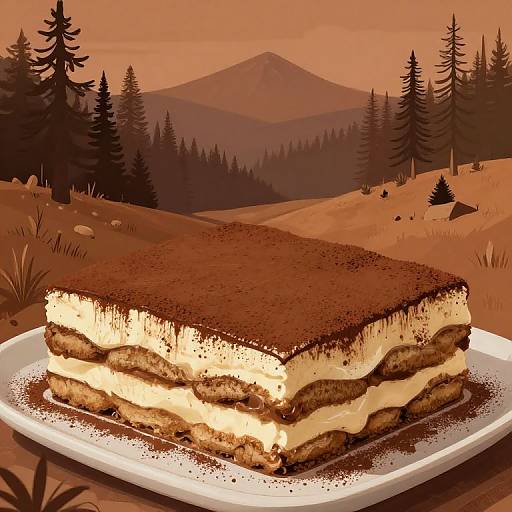 Lo-fi Forestpunk Tiramisu Landscape