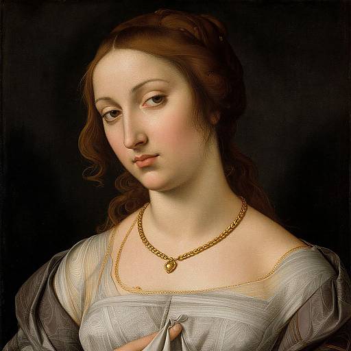 Elegant Portrait of Simonetta Vespucci