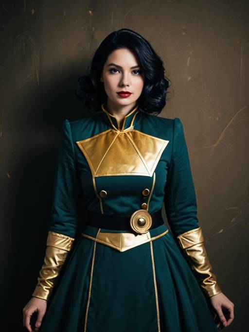 Woman in Flay Allster Cosplay Costume