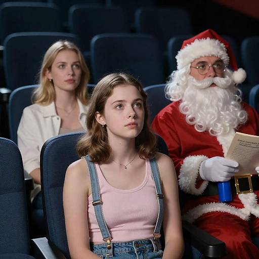 Young Cinema Enthusiasts in a Theater