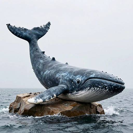 Colossal Ancient Whale-Shaped Rock