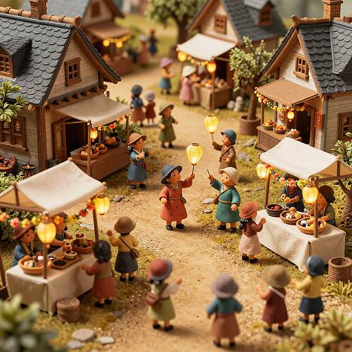 Lilliputian Village Festival Scene