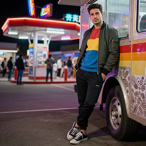 Urban Style Man by Neon Food Truck